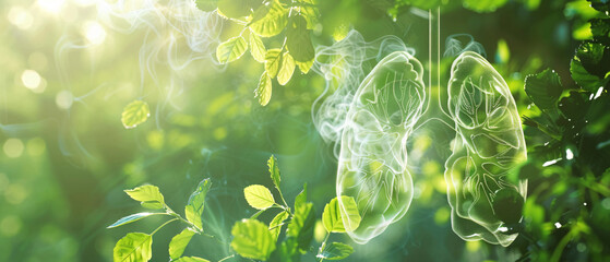 The connection between nature and the human respiratory system