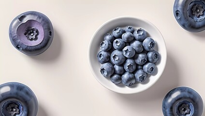 Obraz premium Blueberry Bliss: Nature's Tiny Treasures