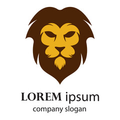 Elegant and dignified lion head logo design