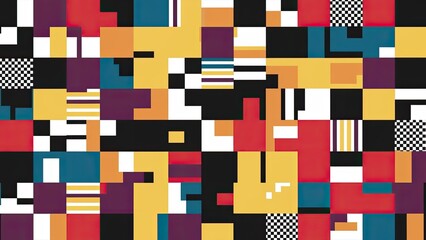 Fototapeta premium seamless geometric pattern with squares