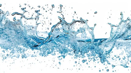 water, splash, vibrant, blue, aquatic, movement, isolated, white, background, ocean, sea, nature, refreshing, liquid, pure, clean, tranquil, serene, tropical, wave, ripples, crystal, clear, reflective
