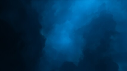 Cosmic background with a blue purple nebula and stars
