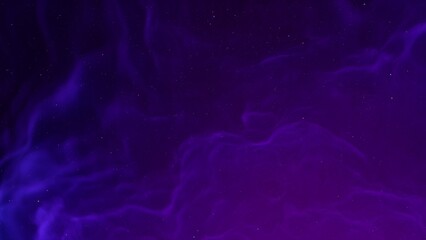 Cosmic background with a blue purple nebula and stars
