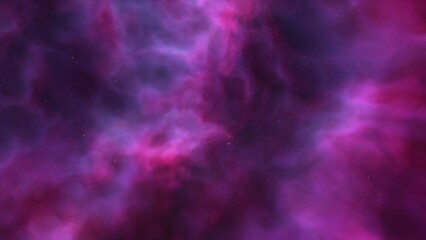 Cosmic background with a blue purple nebula and stars
