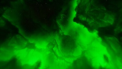 Cosmic background with a blue purple nebula and stars
