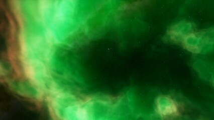 Cosmic background with a blue purple nebula and stars
