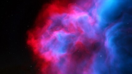 colorful nebula gas cloud