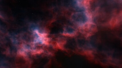 colorful nebula gas cloud