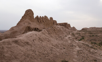 Ruins of ancient Ayaz-Kala Fortress