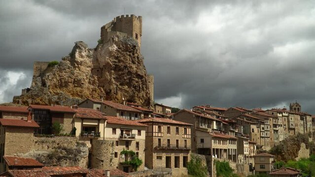 Mirador de Frias ( Viewpoint of Frias), Located at the Montes Obarenses, the medieval town of Fr&iacute;as is considered one of the prettiest villages in Spain and declared of Cultural Interest.