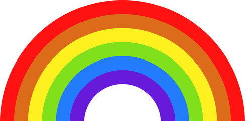 Obraz premium PNG LGBT Community Symbol in Rainbow Colors on Transparent Background