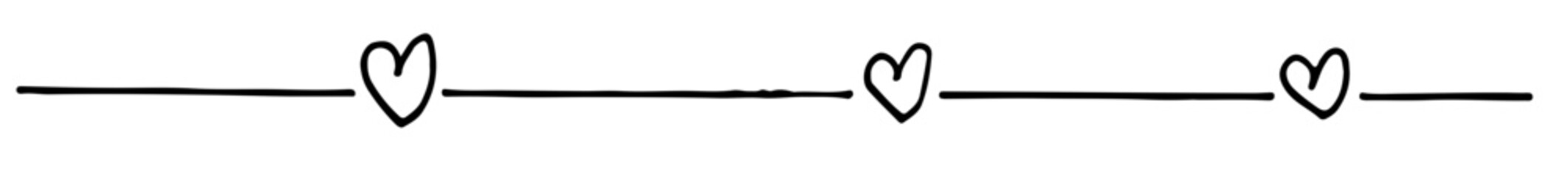 Abstract Border Divider Line Art Hand Drawn