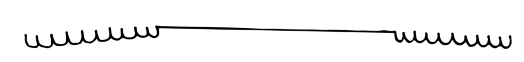 Abstract Border Divider Line Art Hand Drawn