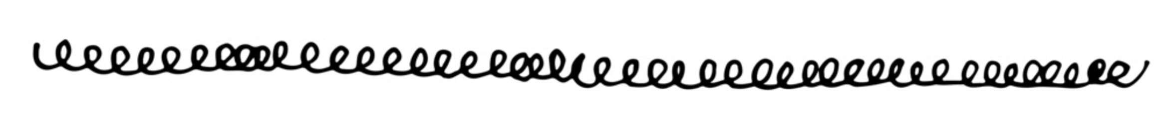 Abstract Border Divider Line Art Hand Drawn