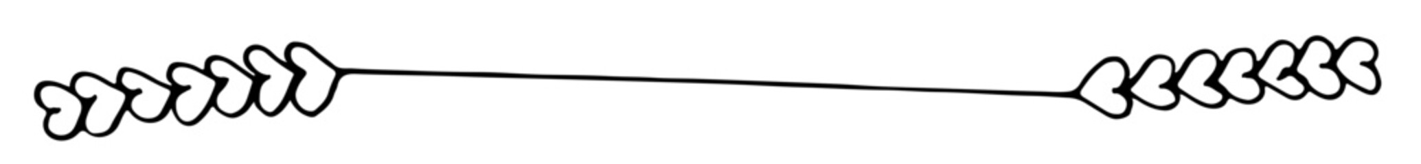 Abstract Border Divider Line Art Hand Drawn