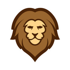 Elegant and dignified lion head logo design