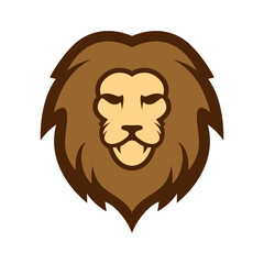 Elegant and dignified lion head logo design