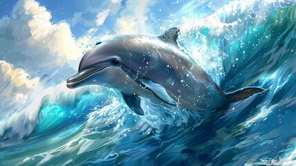 Fototapeta premium A cute cartoon raccoon playing table tennis with a paddle,Generative AI illustration.