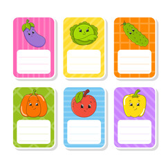 Fototapeta premium Gift tags. For holidays with space for your text. Bright stickers. Rectangular label. Vector illustration.