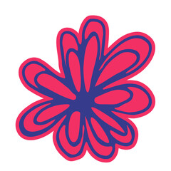 Abstract Doodle Line Art Hand Drawn Cute Sticker