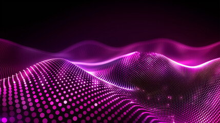 A purple and blue wave with a purple background. The wave is very long and has a lot of detail