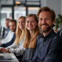 Obraz premium portrait of a group of business people in an office