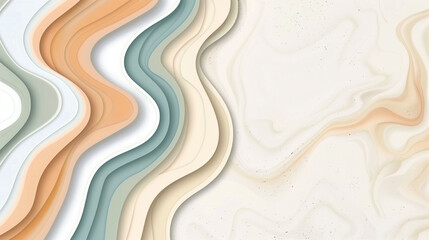 A colorful abstract painting with a wave pattern and many small circles. The circles are of different sizes and colors, creating a sense of movement and depth. The painting evokes a feeling of energy