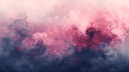 Pink smoke with yellow streaks. The smoke is swirling and the colors are vibrant