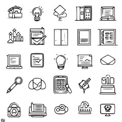 business icon, communication icon, strategy icon, leadership icon, management icon, marketing icon, teamwork icon, web icon, technology icon, finance icon, office icon, development icon, investment ic