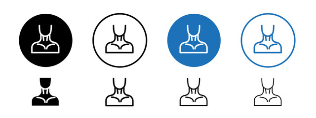 Human neck icon sheet, human neck icons in lined and filled style






































































































































