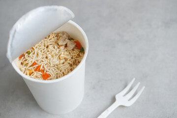Instant noodles lack nutrients and are high in sodium.