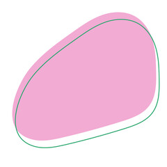 Abstract Organic Blob Line Vector
