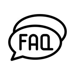 faq line icon