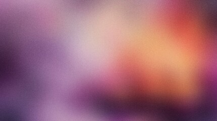 Pink purple red orange grainy gradient background abstract poster backdrop design, noise texture, wide banner size, abstract bright shine , glowing grungy texture template, copy space