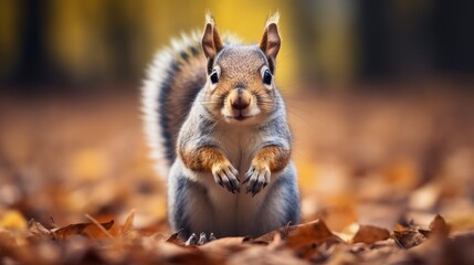 Obraz premium squirrel in the park