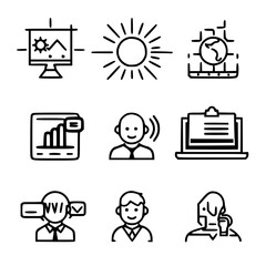business icon, communication icon, strategy icon, leadership icon, management icon, marketing icon, teamwork icon, web icon, technology icon, finance icon, office icon, development icon, investment ic