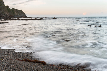 Wild beach of Cambaredo. the charity. Council of El Franco, Asturias