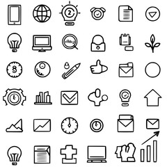 business icon, communication icon, strategy icon, leadership icon, management icon, marketing icon, teamwork icon, web icon, technology icon, finance icon, office icon, development icon, investment ic