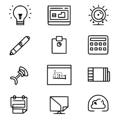 business icon, communication icon, strategy icon, leadership icon, management icon, marketing icon, teamwork icon, web icon, technology icon, finance icon, office icon, development icon, investment ic