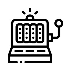 slot machine line icon