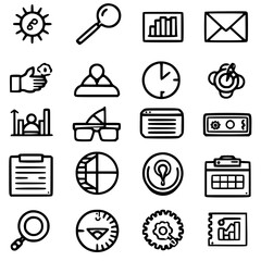 business icon, communication icon, strategy icon, leadership icon, management icon, marketing icon, teamwork icon, web icon, technology icon, finance icon, office icon, development icon, investment ic