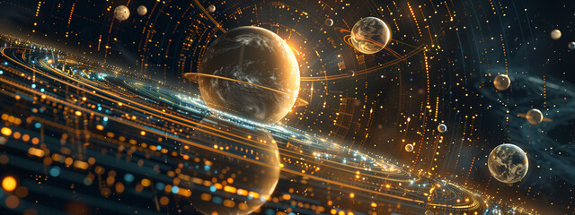Planetary system represented as a technological concept