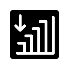 bar chart glyph icon