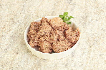 Canned tuna fish for salad