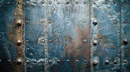 Metal background with steel plate