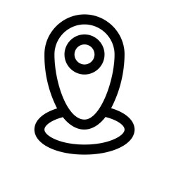 location drop direction line icon 