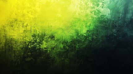 Abstract Lime Black And Yellow Gradient Background With Grunge Texture