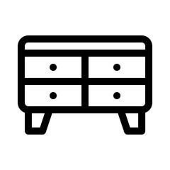 cupboard line icon