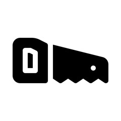 hand saw glyph icon