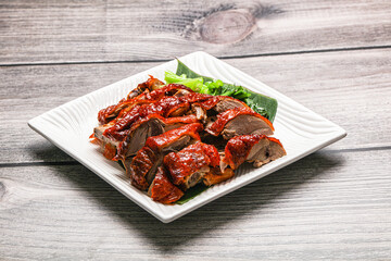 Asian cuisine - roasted duck with skin